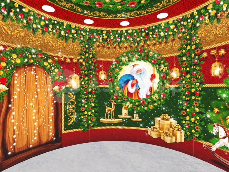 Колпак дом — новогодняя надувная конструкция с фотозоной внутри