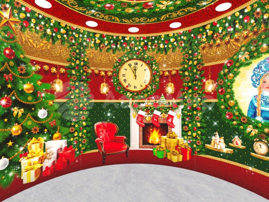 Колпак дом — новогодняя надувная конструкция с фотозоной внутри