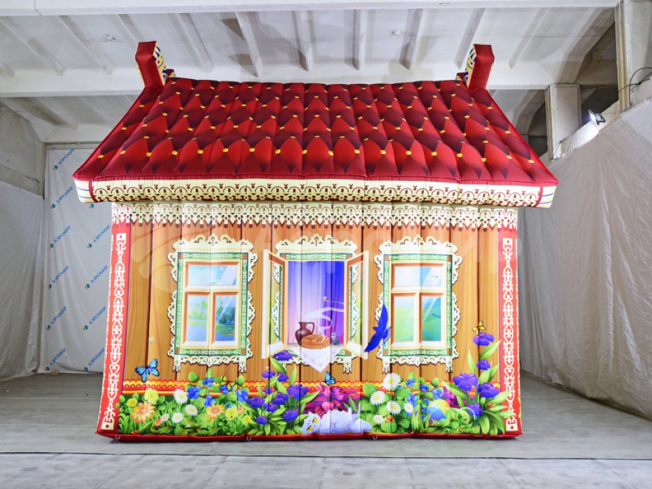 Надувная изба — для тематических праздников и гуляний