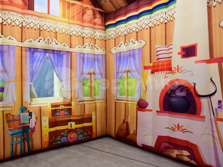 Надувная изба — для тематических праздников и гуляний