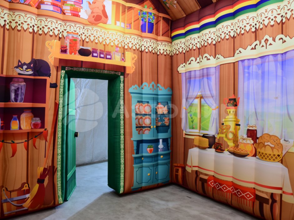 Надувная изба — для тематических праздников и гуляний