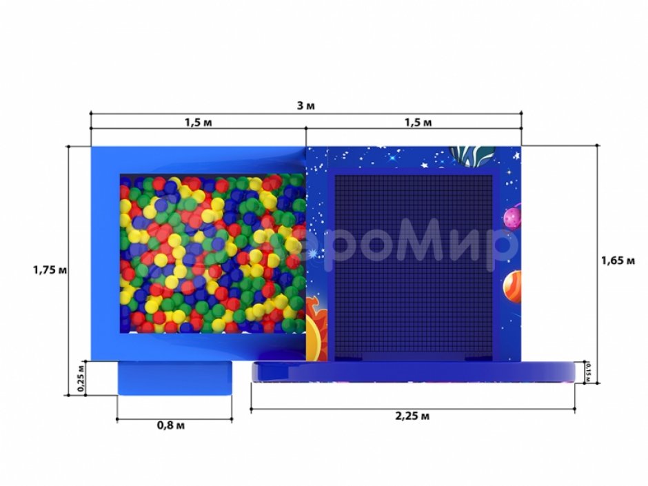 Космодом — мягкий игровой домик с сухим бассейном