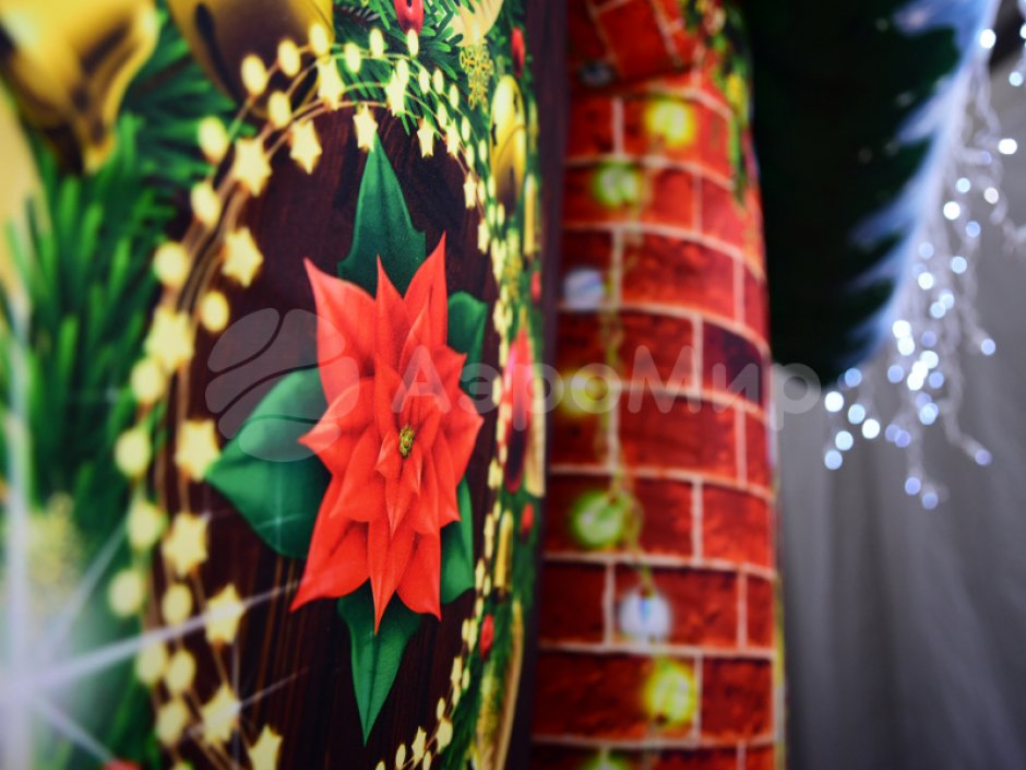 Сказочный надувной Домик Деда Мороза