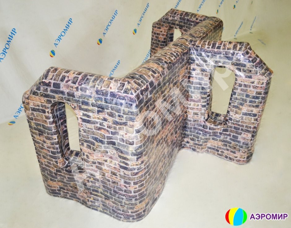 Надувная тактическая фигура Крепость (Fortress) для игры в пейнтбол, нёрф, лазертаг и арчеритаг