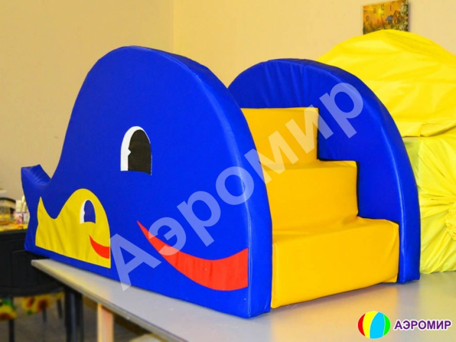 Модульная горка Кит для сухого бассейна