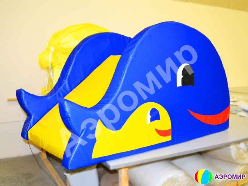 Модульная горка Кит для сухого бассейна