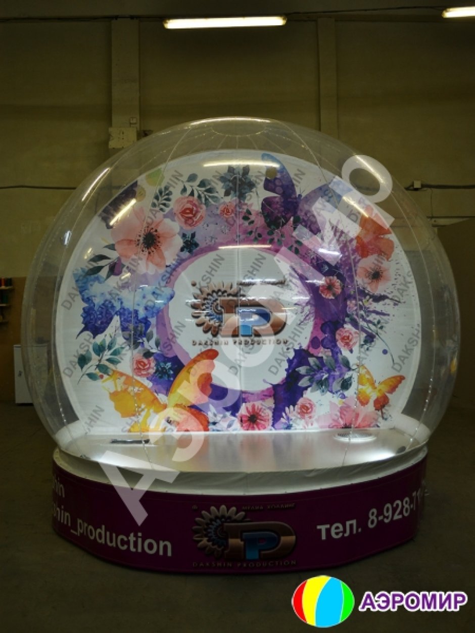 Прозрачный шоу-шар, сфера для декораций, выставок, пиар, рекламы