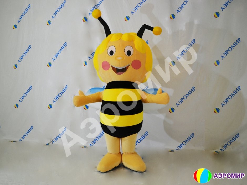 Надувной рекламный костюм Пчелки