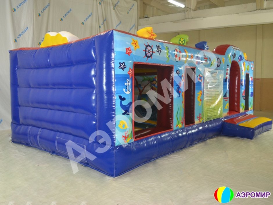 Надувной игровой центр Водный мир — из двух комнат с наполнением «под ключ» на 20 м²