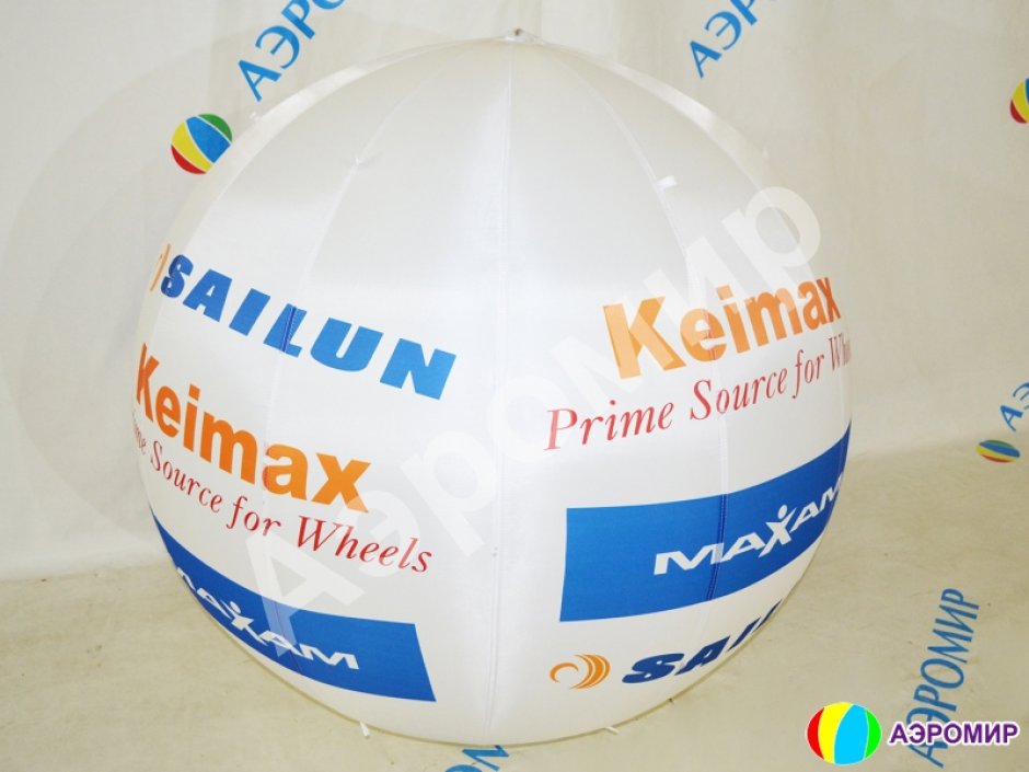 Подвесные брендированные рекламные шары с логотипами