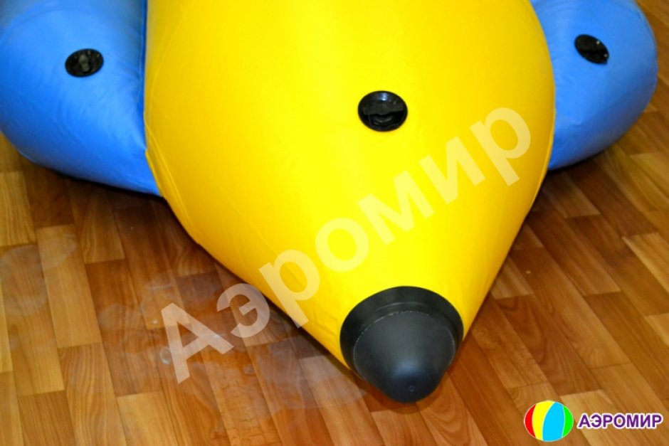 Банан надувной зимний — аттракцион банан-сани на 3, 4 или 5 мест