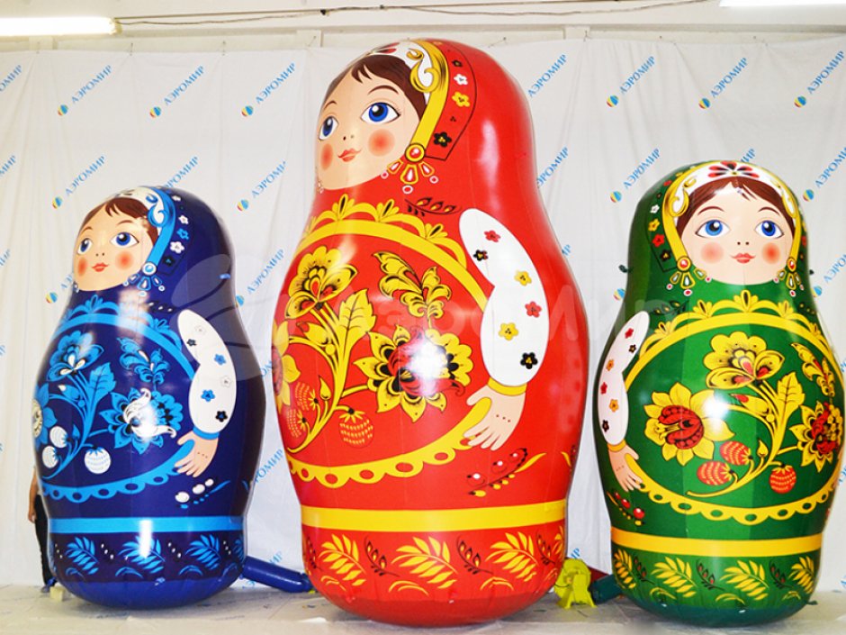 Надувная Русская матрешка — большие матрешки, авторский дизайн