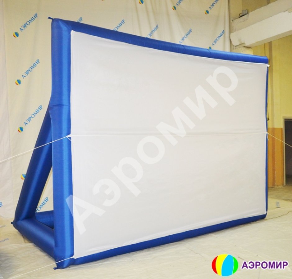 Надувной мобильный кинотеатр — комплект из надувного экрана и мягких кресел