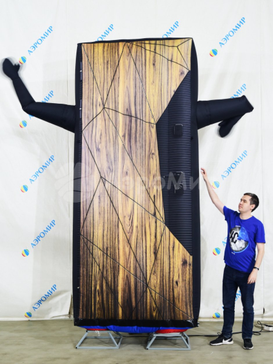 Универсальный рекламный носитель с эффектом машущей руки