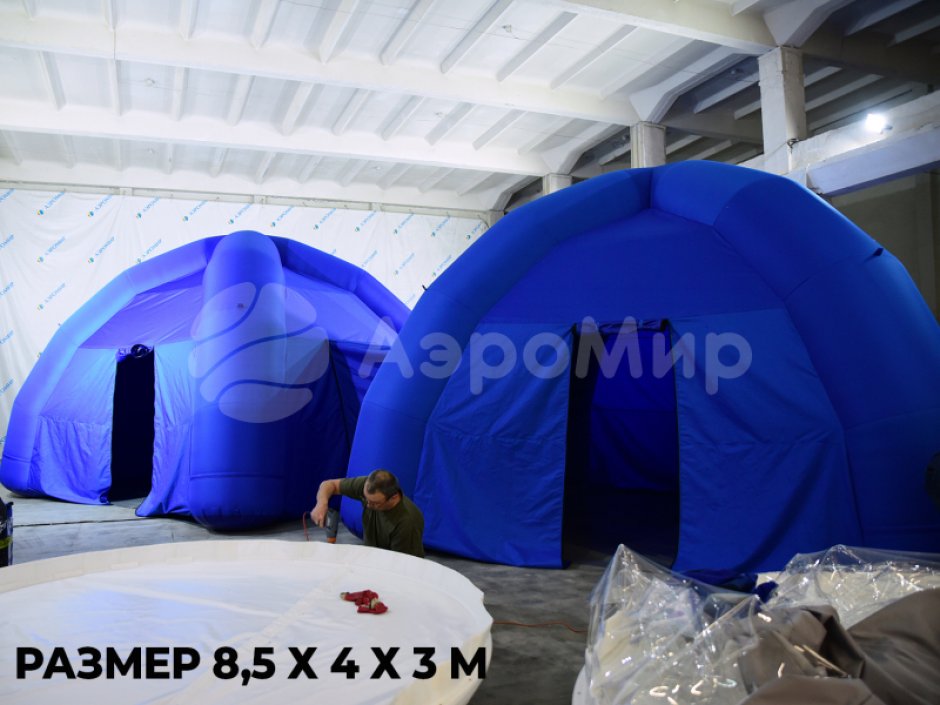 Надувная модульная палатка из 2 и более секций