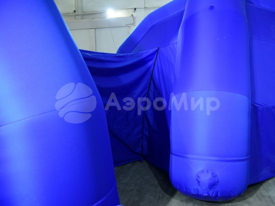 Надувная модульная палатка из 2 и более секций