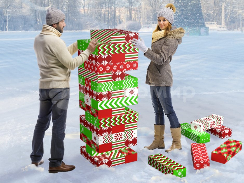 Гигантская дженга — популярная игра формата XXL