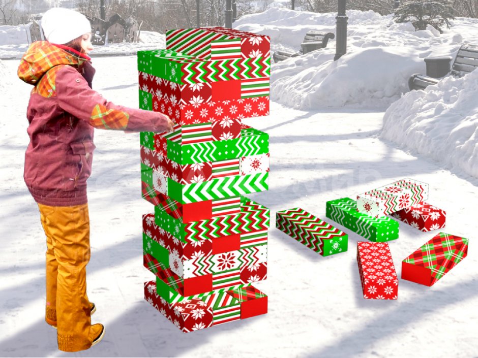 Гигантская дженга — популярная игра формата XXL