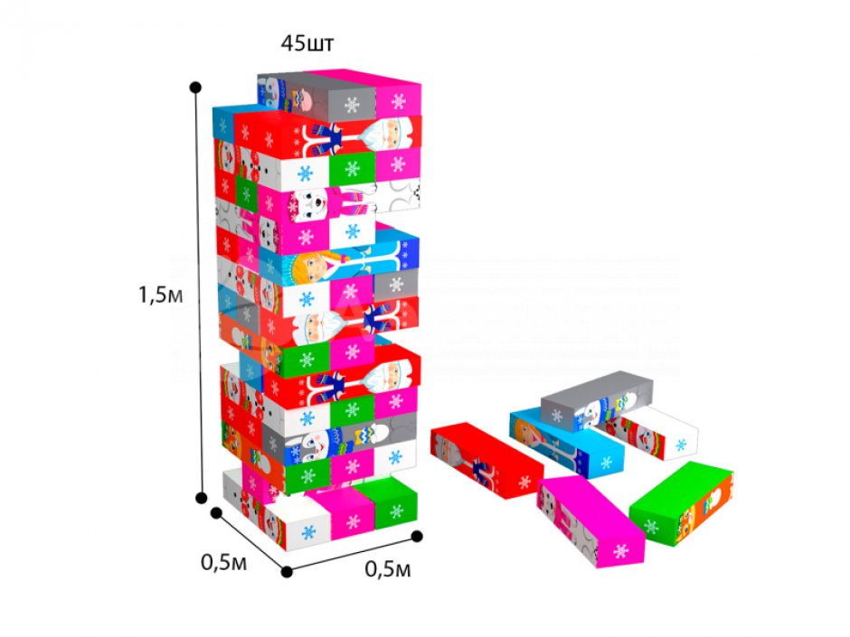 Гигантская дженга — популярная игра формата XXL