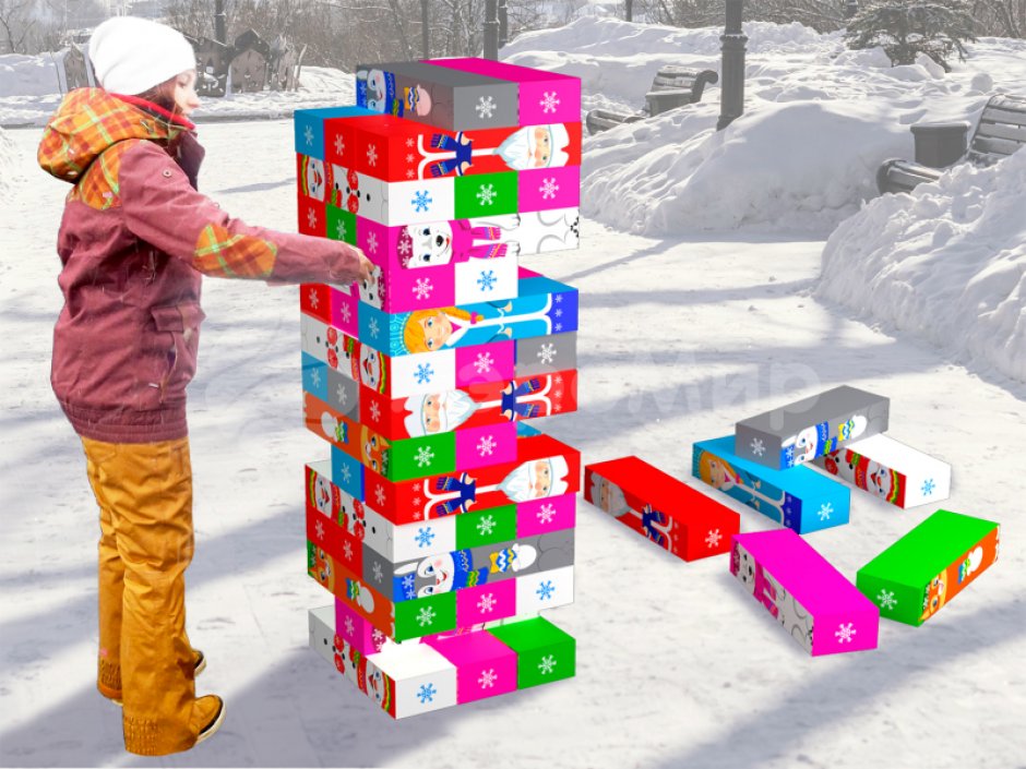 Гигантская дженга — популярная игра формата XXL