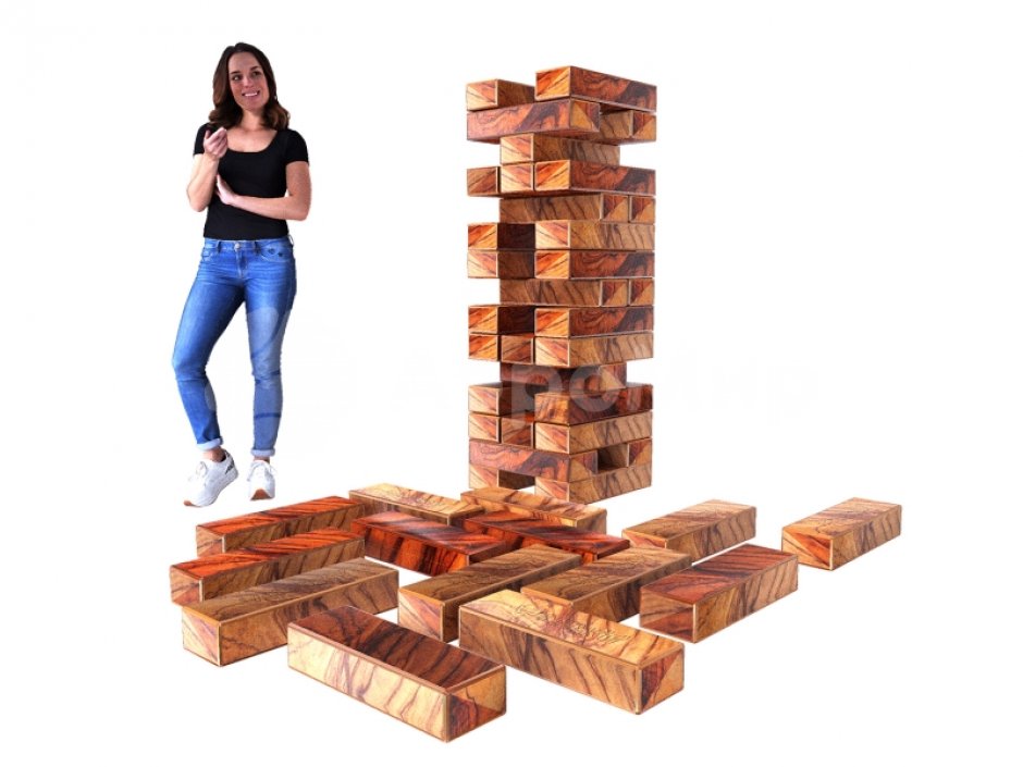 Гигантская дженга — популярная игра формата XXL