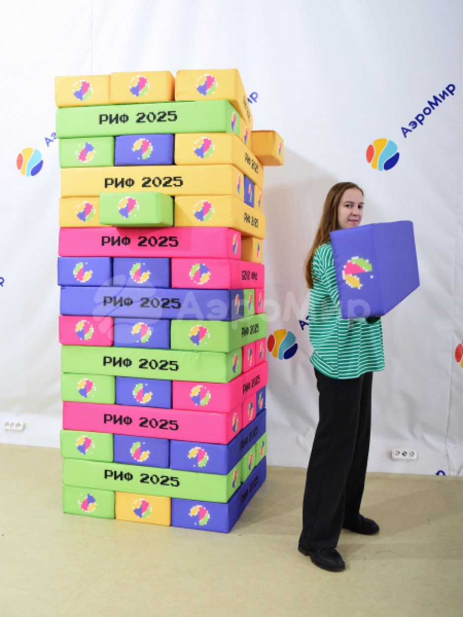 Командный игровой реквизит Мега дженга