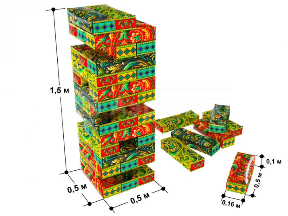 Гигантская дженга — популярная игра формата XXL