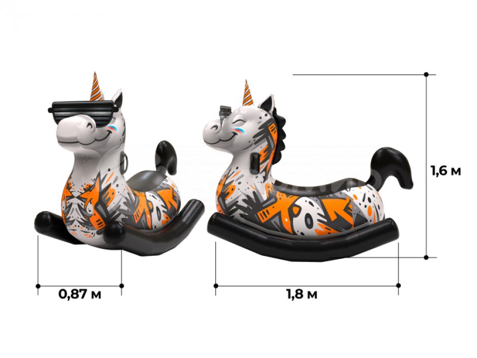 Надувная качалка Единорог