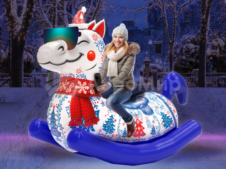 Надувная качалка Единорог