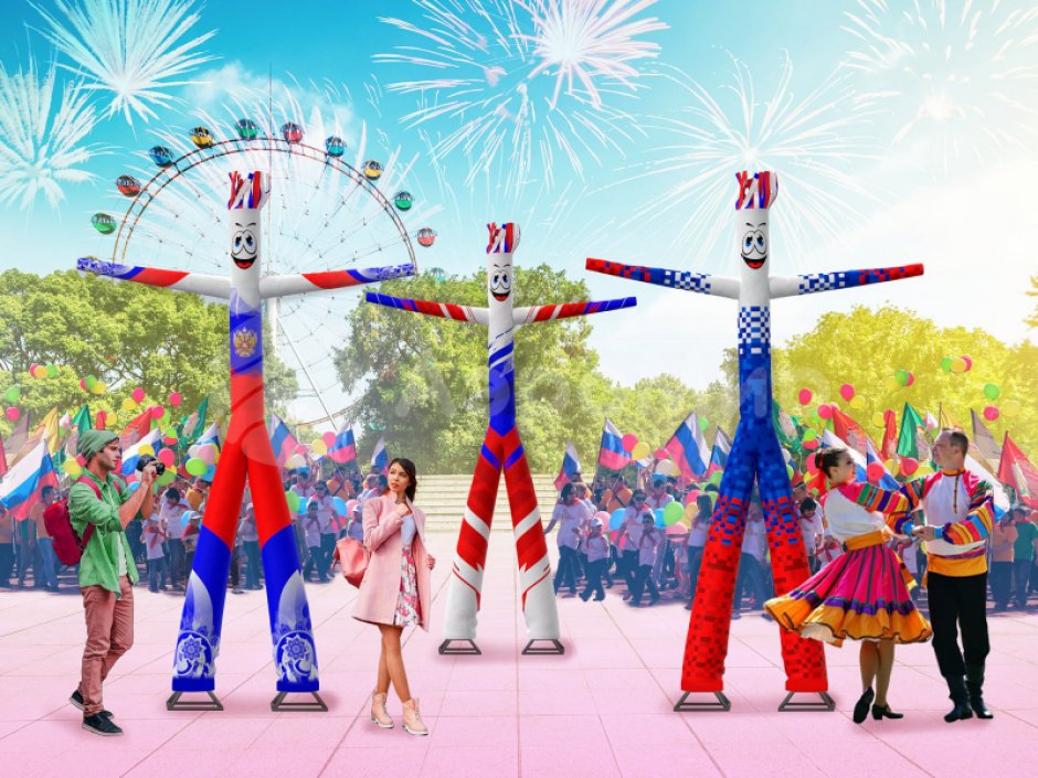 Аэромен Триколор — динамическая праздничная фигура