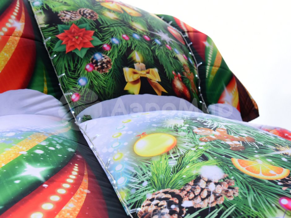 Ёлка дом — новогодняя надувная конструкция с фото зоной внутри