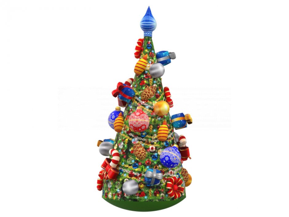 Новогодняя надувная Ёлка в исполнении Эксклюзив