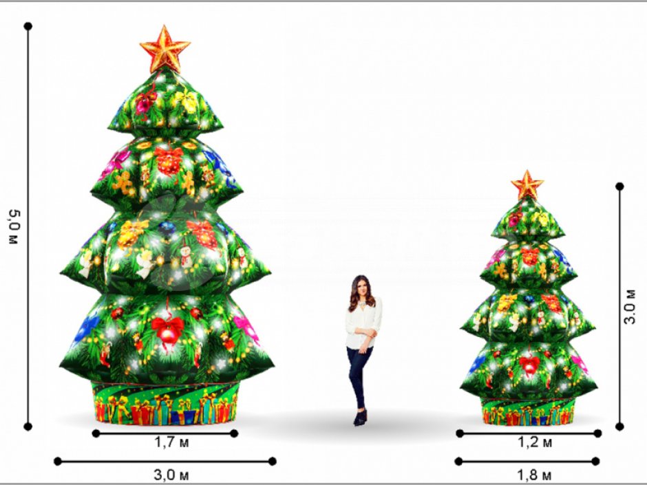 Новогодняя надувная фигура «Ёлка нарядная»