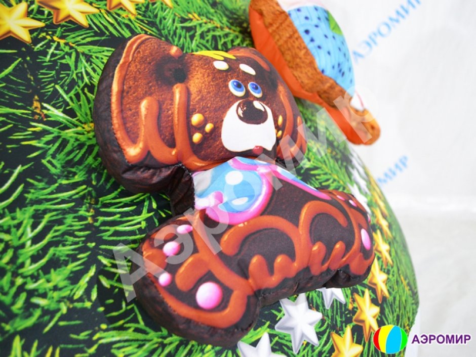 Большая надувная Ёлка с новогодними игрушками