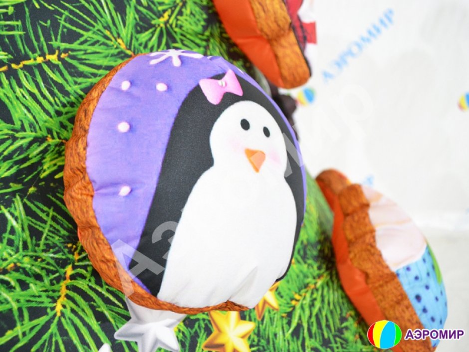 Большая надувная Ёлка с новогодними игрушками