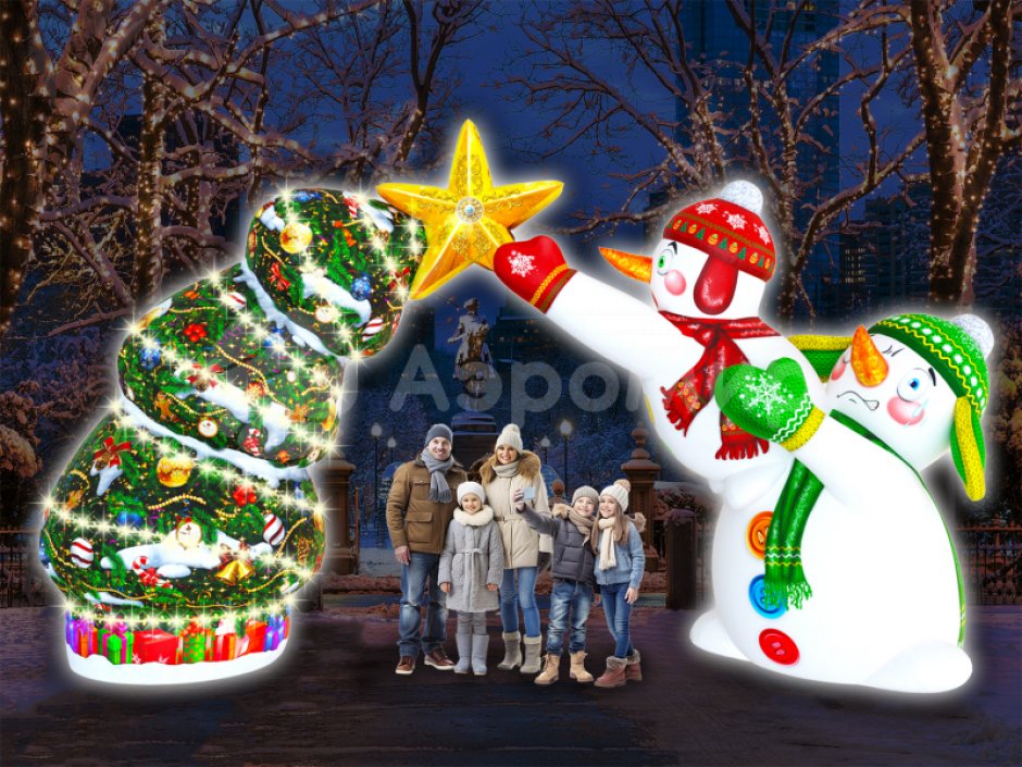 Новогодний переполох — новогодняя декоративная арка