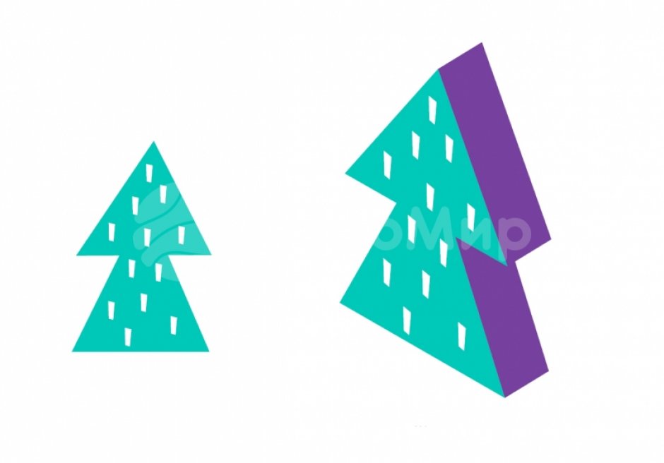 Мягкий контурная модуль Ёлочка