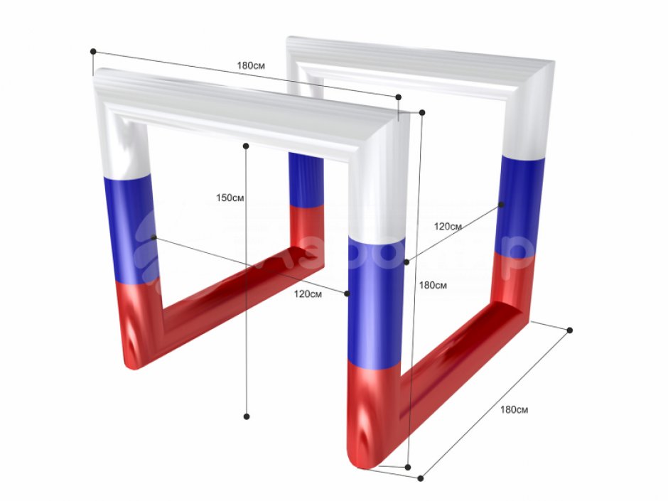 Надувное препятствие Куб для дрон рейсинга