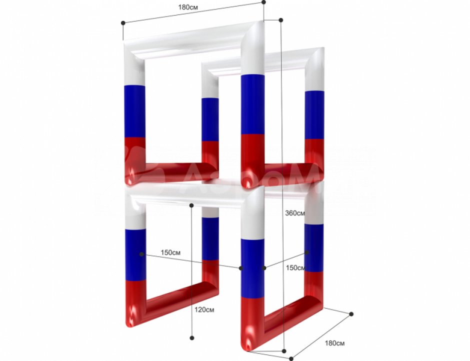 Надувное препятствие Куб для дрон рейсинга