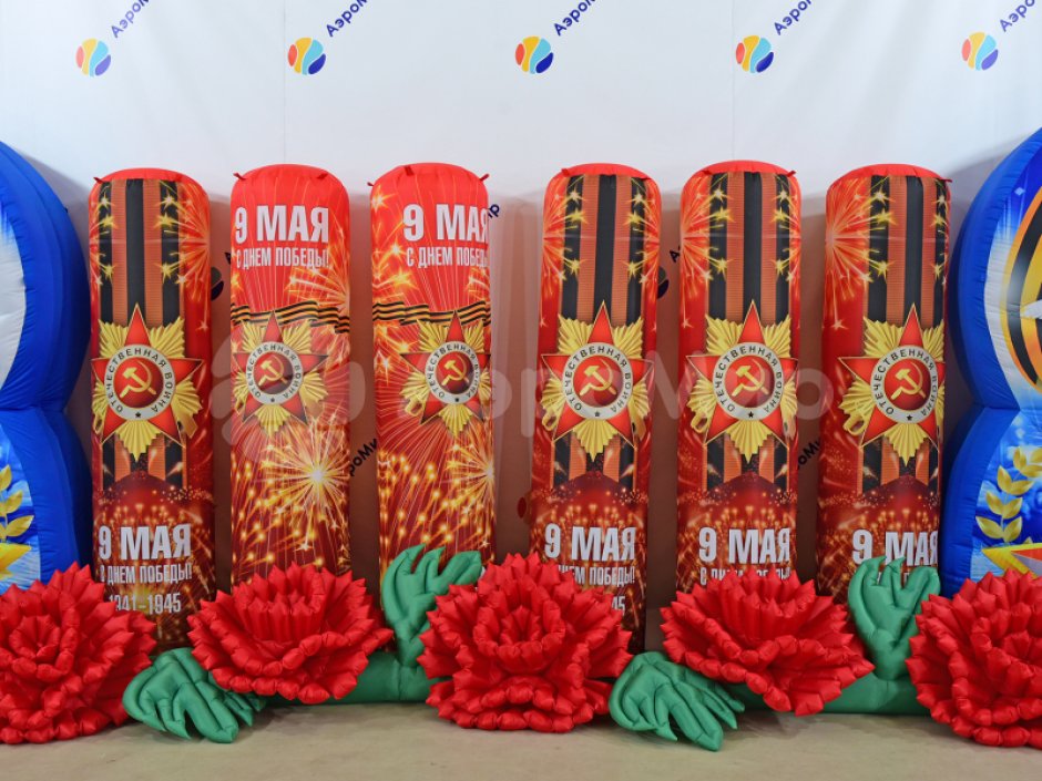 Колонны на 9 мая — декоративные колонны на День Победы