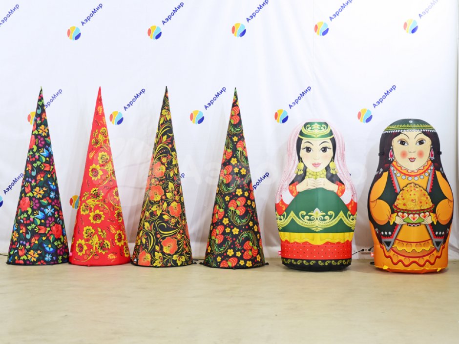 Конусы масленичные надувные фотозона