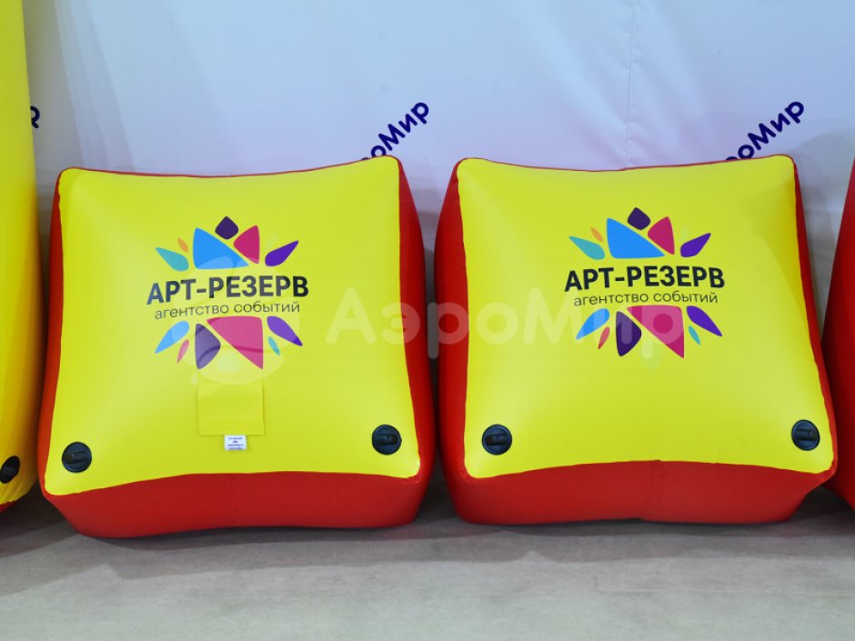 Надувная тактическая фигура кирпич (brick) для игры в пейнтбол, нёрф, лазертаг и арчеритаг