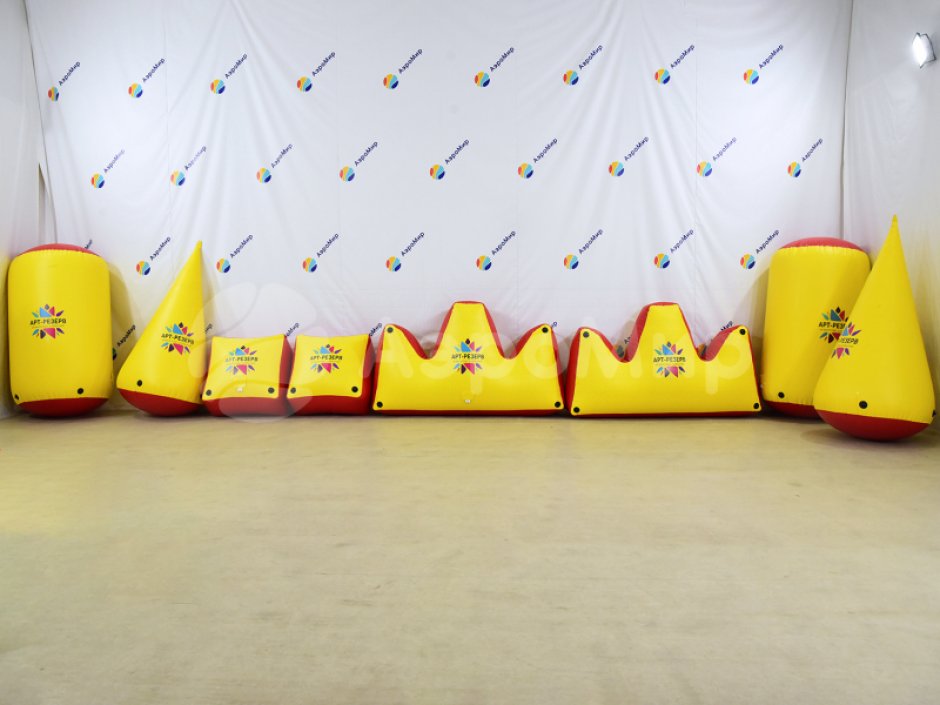 Надувная тактическая фигура кирпич (brick) для игры в пейнтбол, нёрф, лазертаг и арчеритаг