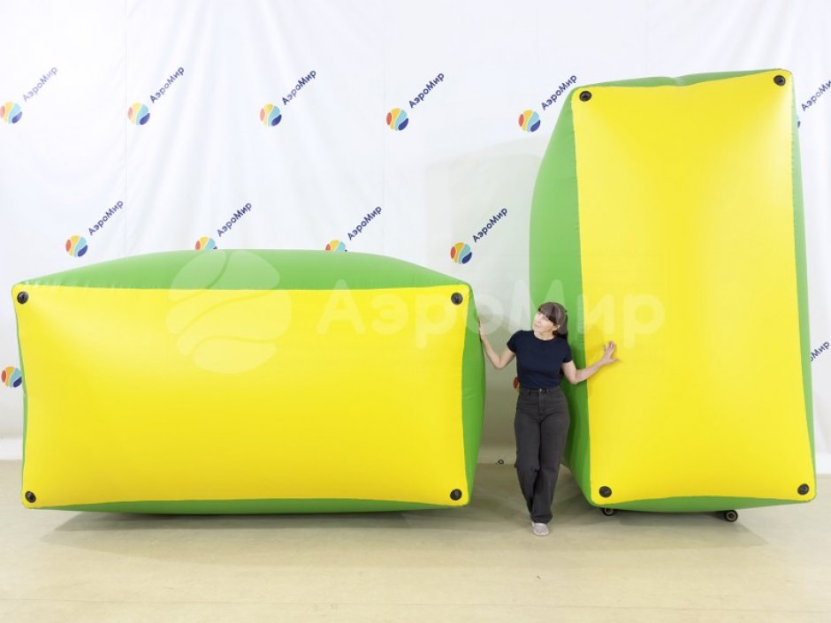 Надувная тактическая фигура Большой кирпич (Giant Brick) для игры в пейнтбол, нёрф, лазертаг и арчеритаг