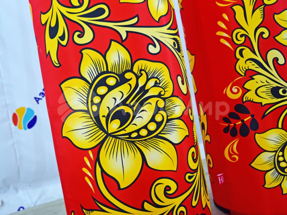 Колонна уличная хохлома