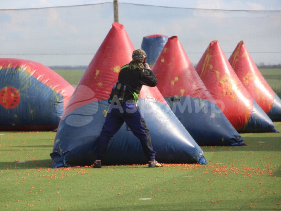 Надувная тактическая фигура Конверт средний (Dorito medium) для игры в пейнтбол, нёрф, лазертаг и арчеритаг