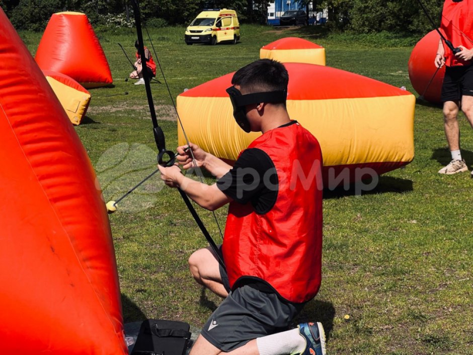 Надувная тактическая фигура кирпич (brick) для игры в пейнтбол, нёрф, лазертаг и арчеритаг