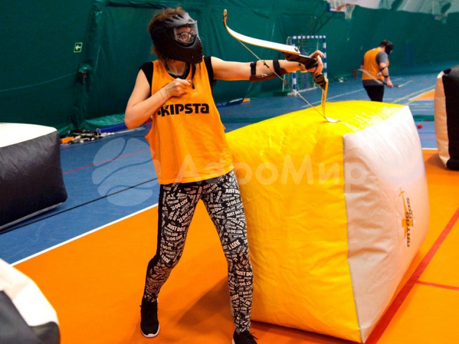 Надувная тактическая фигура кирпич (brick) для игры в пейнтбол, нёрф, лазертаг и арчеритаг