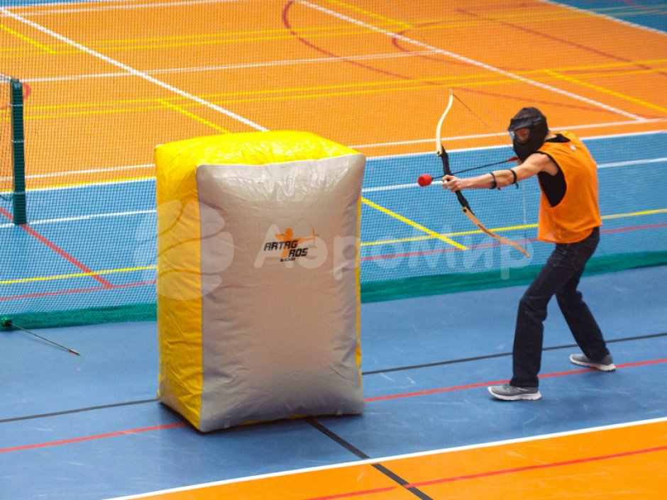 Надувная тактическая фигура кирпич (brick) для игры в пейнтбол, нёрф, лазертаг и арчеритаг