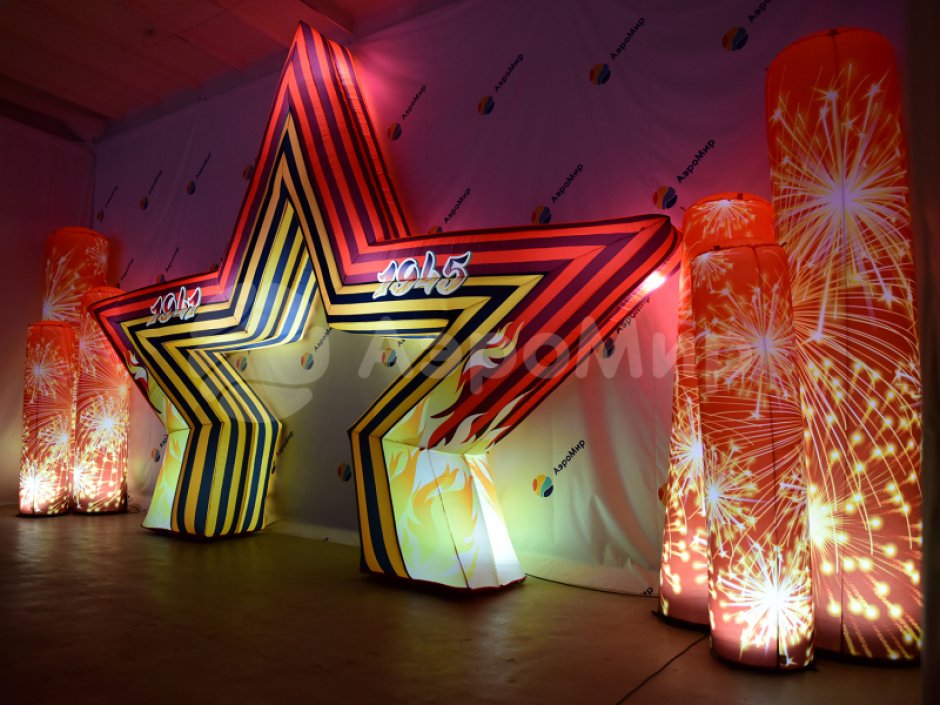 Колонны на 9 мая — декоративные колонны на День Победы